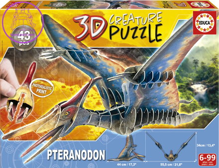 EDUCA 3D puzzle Pteranodon 43 dílků