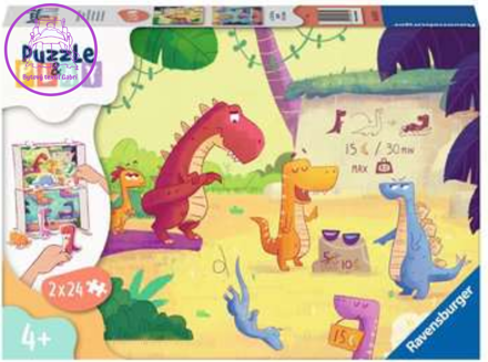 RAVENSBURGER Puzzle&Play: Dinosaurus 2x24 dílků