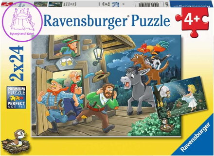 RAVENSBURGER Puzzle Pohádky 2x24 dílků