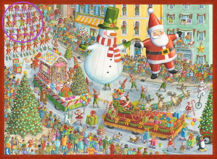 RAVENSBURGER Puzzle Přichází Vánoce 500 dílků