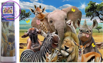 Norimpex Diamantové malování Safari selfie 30x40cm