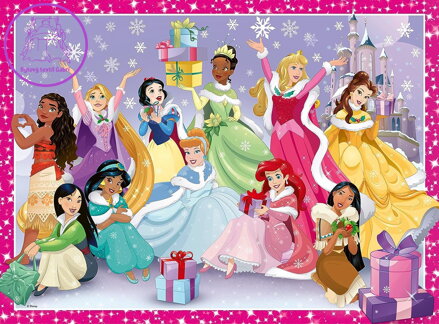 RAVENSBURGER Puzzle Disney princezny: O Vánocích XXL 200 dílků