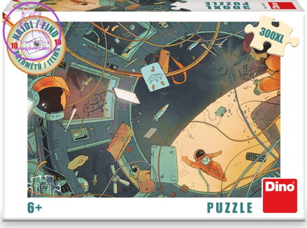 DINO Puzzle Najdi 10 předmětů: Vesmír XL 300 dílků