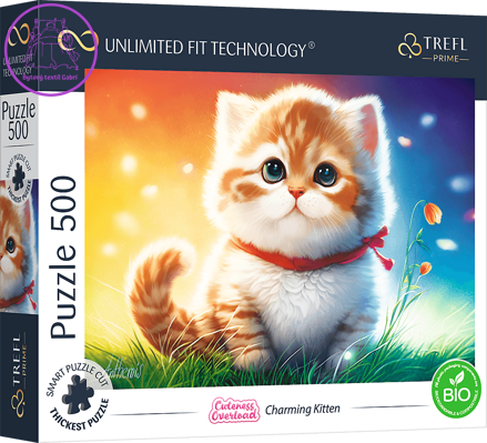 TREFL Puzzle UFT Cuteness Overload: Kouzelné kotě 500 dílků