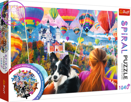 TREFL Spiral puzzle Festival horkovzdušných balonů 1040 dílků