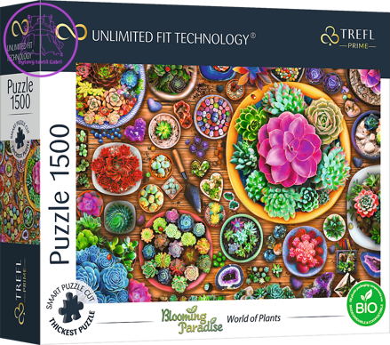 TREFL Puzzle UFT Blooming Paradise: Svět rostlin 1500 dílků