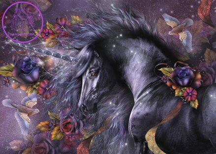 SCHMIDT Puzzle Modrá růže 1000 dílků