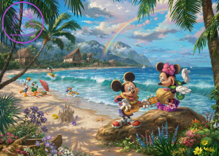 SCHMIDT Puzzle Minnie a Mickey na Hawaii 1000 dílků