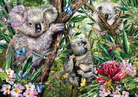 SCHMIDT Puzzle Koalí rodinka 500 dílků