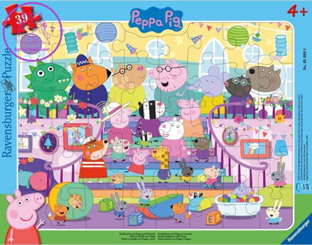 RAVENSBURGER Puzzle Prasátko Peppa 39 dílků