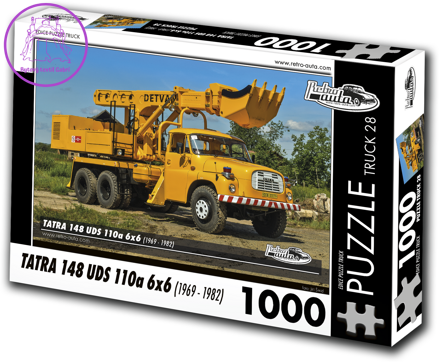 RETRO-AUTA Puzzle TRUCK č.28 Tatra 148 UDS 110a 6x6 (1969-1982) 1000 dílků