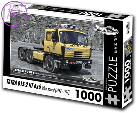 RETRO-AUTA Puzzle TRUCK č.30 Tatra 815-2 NT 6x6 tahač návěsů (1982-1997) 1000 dílků
