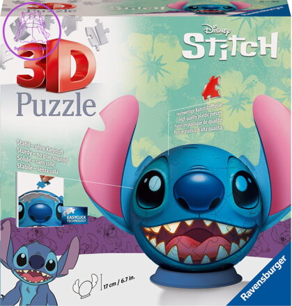 RAVENSBURGER Puzzleball Stitch s ušima 77 dílků