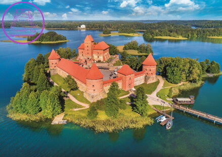 TREFL Puzzle Hrad Trakai, Litva 1000 dílků