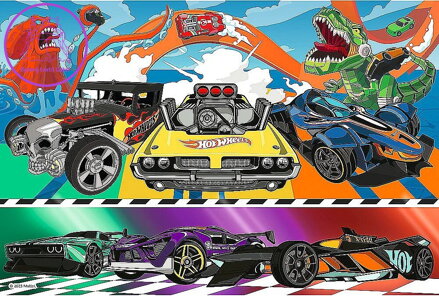 TREFL Puzzle Hot Wheels 100 dílků