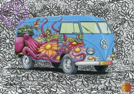DINO Puzzle Hippies VW 500 dílků