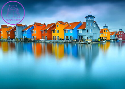 ENJOY Puzzle Domky u vody, Groningen, Nizozemsko 1000 dílků