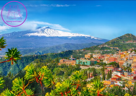 ENJOY Puzzle Etna a Taormina, Sicílie 1000 dílků