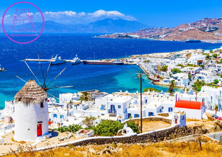 ENJOY Puzzle Ostrov Mykonos, Řecko 1000 dílků