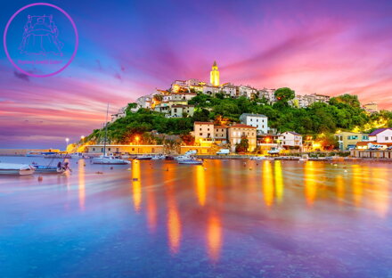 ENJOY Puzzle Vesnice Vrbnik, Chorvatsko 1000 dílků