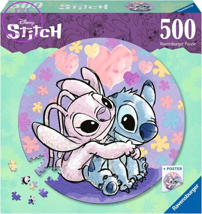 RAVENSBURGER Kulaté puzzle Stitch 500 dílků