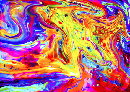 ENJOY Puzzle Duhový mramor 1000 dílků
