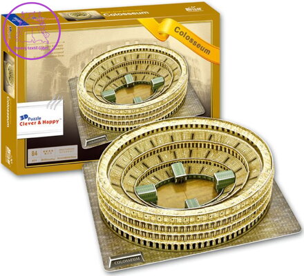 CLEVER&HAPPY 3D puzzle Koloseum 84 dílků
