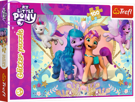 TREFL Třpytivé puzzle My Little Pony 100 dílků