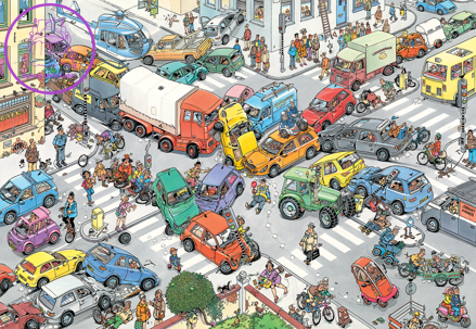 JUMBO Puzzle JvH Dopravní chaos 3000 dílků