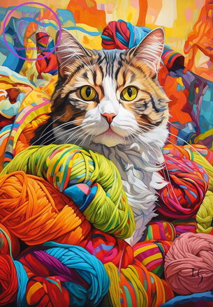 CHERRY PAZZI Puzzle Kočičí vrtochy 500 dílků