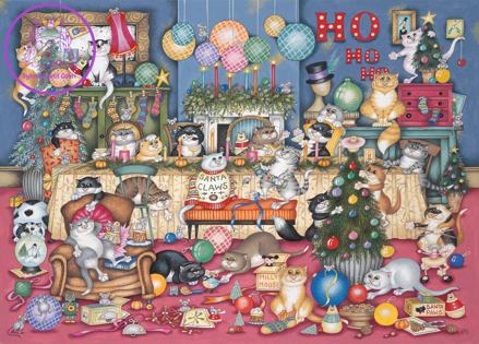GIBSONS Puzzle Kočičí svátky 1000 dílků