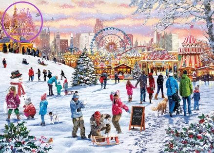 GIBSONS Puzzle Zimní zázrak v Hyde parku 1000 dílků