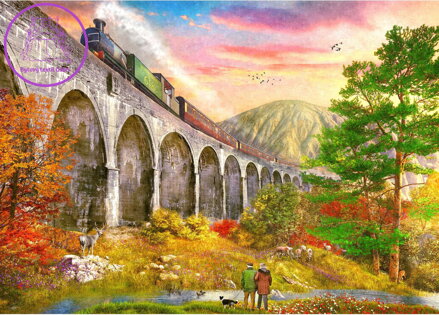 GIBSONS Puzzle Viadukt Glenfinnan 1000 dílků