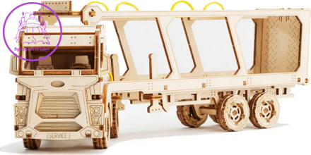 WOODEN CITY 3D puzzle Superfast Car Carrier Truck