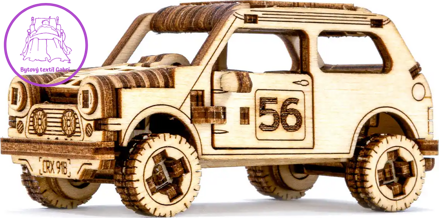 WOODEN CITY 3D puzzle Superfast Rally Car 1
