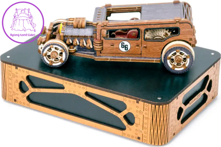 WOODEN CITY 3D puzzle Automobil Hot Rod Limitovaná edice 142 dílů