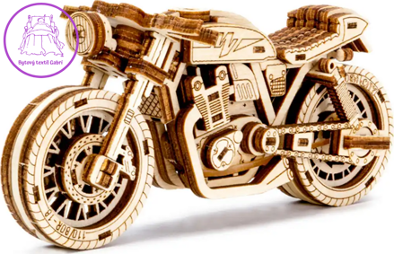 WOODEN CITY 3D puzzle Motorka Café Racer 85 dílů