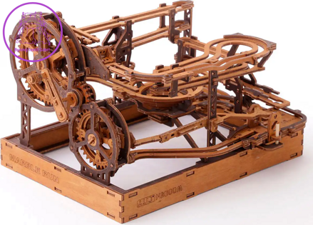 WOODEN CITY 3D dřevěné puzzle Kuličková dráha 265 dílků