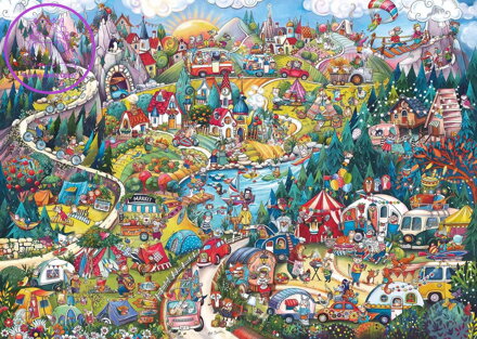 HEYE Puzzle Jeďte tábořit! 2000 dílků