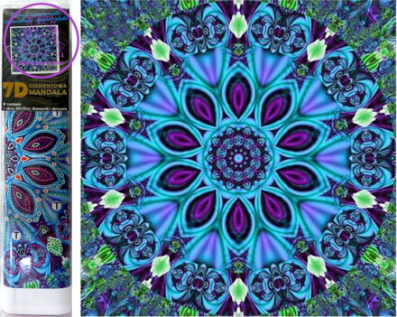 Norimpex Diamantové malování 7D Magická mandala 30x30cm