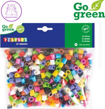 PLAYBOX Zažehlovací korálky Go Green XL 500ks