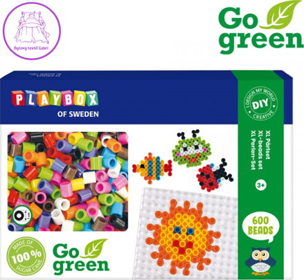 PLAYBOX Zažehlovací korálky Sada Go green XL 600ks