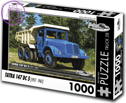 RETRO-AUTA Puzzle TRUCK č.38 Tatra 147 DC 5 (1957 - 1961) 1000 dílků