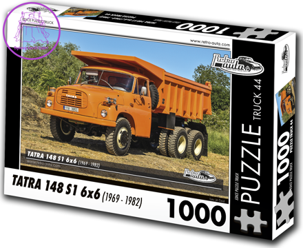 RETRO-AUTA Puzzle TRUCK č.44 Tatra 148 S1 6x6 (1969 - 1982) 1000 dílků