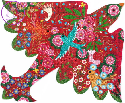 DJECO Obrysové puzzle Ptáček 500 dílků
