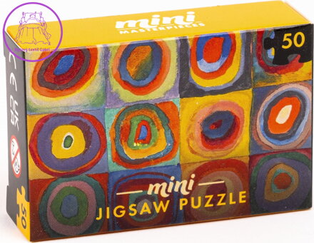PROFESSOR PUZZLE Puzzle Barevná studie čtverců 50 dílků