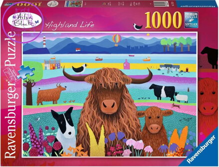RAVENSBURGER Puzzle Život na Vysočině 1000 dílků