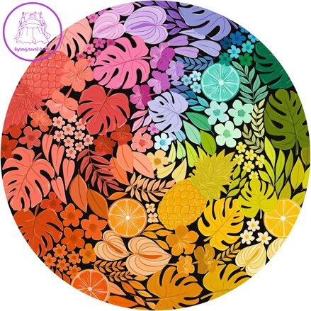 RAVENSBURGER Kulaté puzzle Kruh barev: Tropical 500 dílků