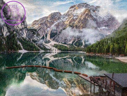 RAVENSBURGER Puzzle Lago di Braies, Itálie 1500 dílků
