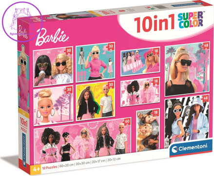 CLEMENTONI Puzzle Barbie 10v1